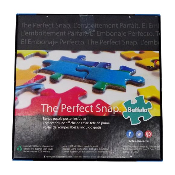 Buffalo Jigsaw Puzzle Owl Eyes Vivid Collection - Picture 2 of 7